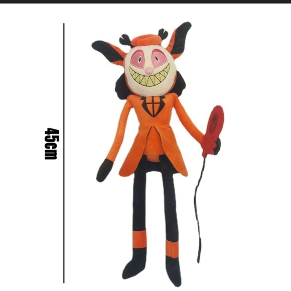 DokiDoki Anime Hell Hotel Cosplay Orange & Black Plush Toy Collectibles - Picture 3 of 3